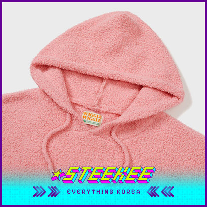 Wiggle Wiggle Hooded Autumn and Winter Warm Pajamas Set Casual Home Clothes by Steekee Korea 4448