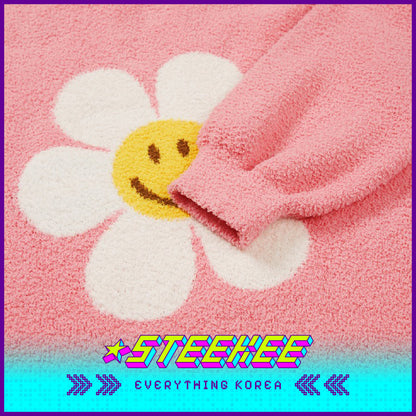 Wiggle Wiggle Hooded Autumn and Winter Warm Pajamas Set Casual Home Clothes by Steekee Korea 4448