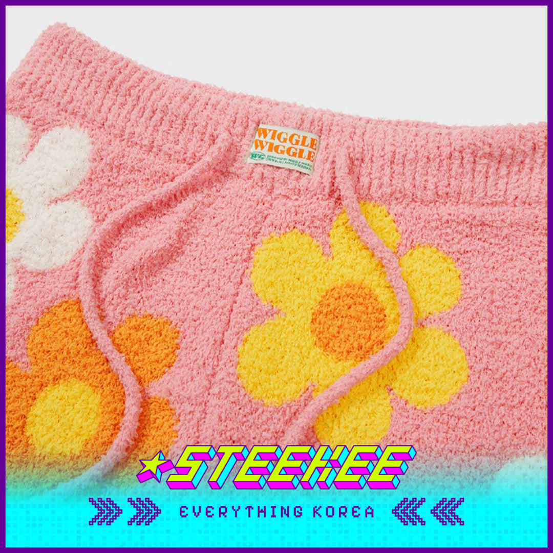 Wiggle Wiggle Hooded Autumn and Winter Warm Pajamas Set Casual Home Clothes by Steekee Korea 4448