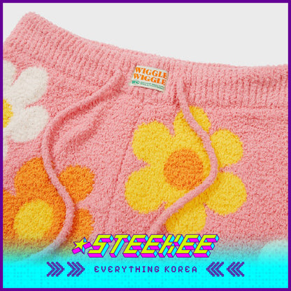 Wiggle Wiggle Hooded Autumn and Winter Warm Pajamas Set Casual Home Clothes by Steekee Korea 4448