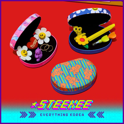 Wiggle Wiggle Multifunctional Jewelry Box Jewelry Earring Ring Necklace Storage Box by Steekee Korea 4450