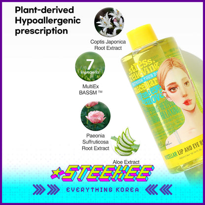 Ariul Soothing Gentle Micellar Eye and Lip Makeup Remover for Sensitive Skin 300ml by Steekee Korea 4459