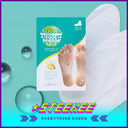 Ariul Silky Pure Exfoliating Foot Peeling Mask Set of 2 by Steekee Korea 4460