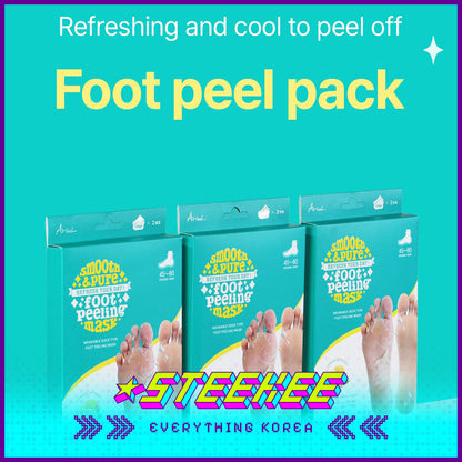 Ariul Silky Pure Exfoliating Foot Peeling Mask Set of 2 by Steekee Korea 4460