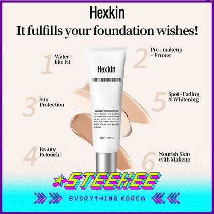 Hexkin Multi-Effect Sunscreen Glow Foundation 50ml by Steekee Korea 4458