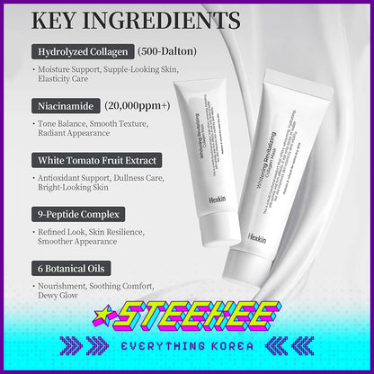 Hexkin Brightening Revitalizing Firming Anti-Wrinkle Collagen Mask 65g by Steekee Korea 4471