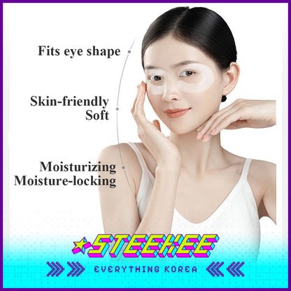 Hexkin Extractive Brightening Hydrating Anti-Wrinkle Firming Peptide Eye Mask 50g Set of 10 by Steekee Korea 4473