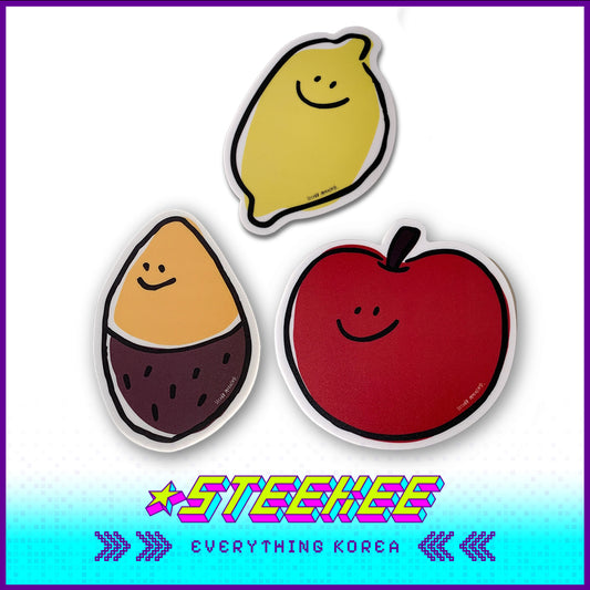 SECOND MORNING Lemon Apple Sweet Potato Cute Non-Slip Mouse Pad by Steekee Korea 4475