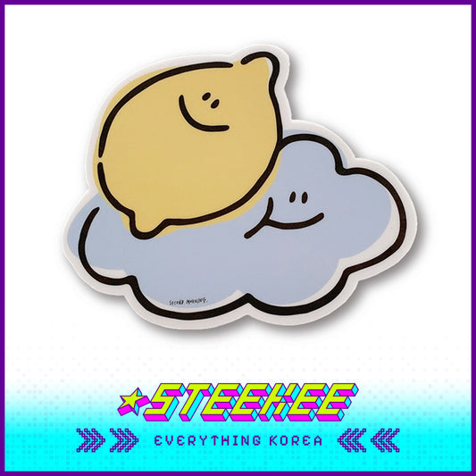 SECOND MORNING Lemon Cloud Cute Non-Slip Mouse Pad by Steekee Korea 4478