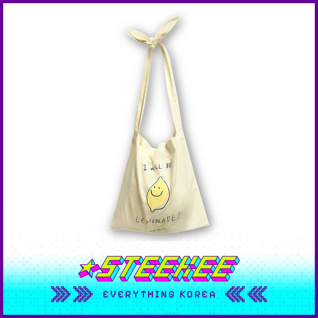 SECOND MORNING Lemon Print Cotton Eco-Friendly Bag by Steekee Korea 4486
