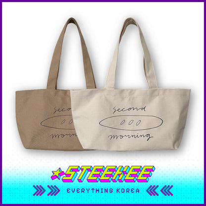 SECOND MORNING Simple Cotton Single Shoulder Baguette Bag by Steekee Korea 4487