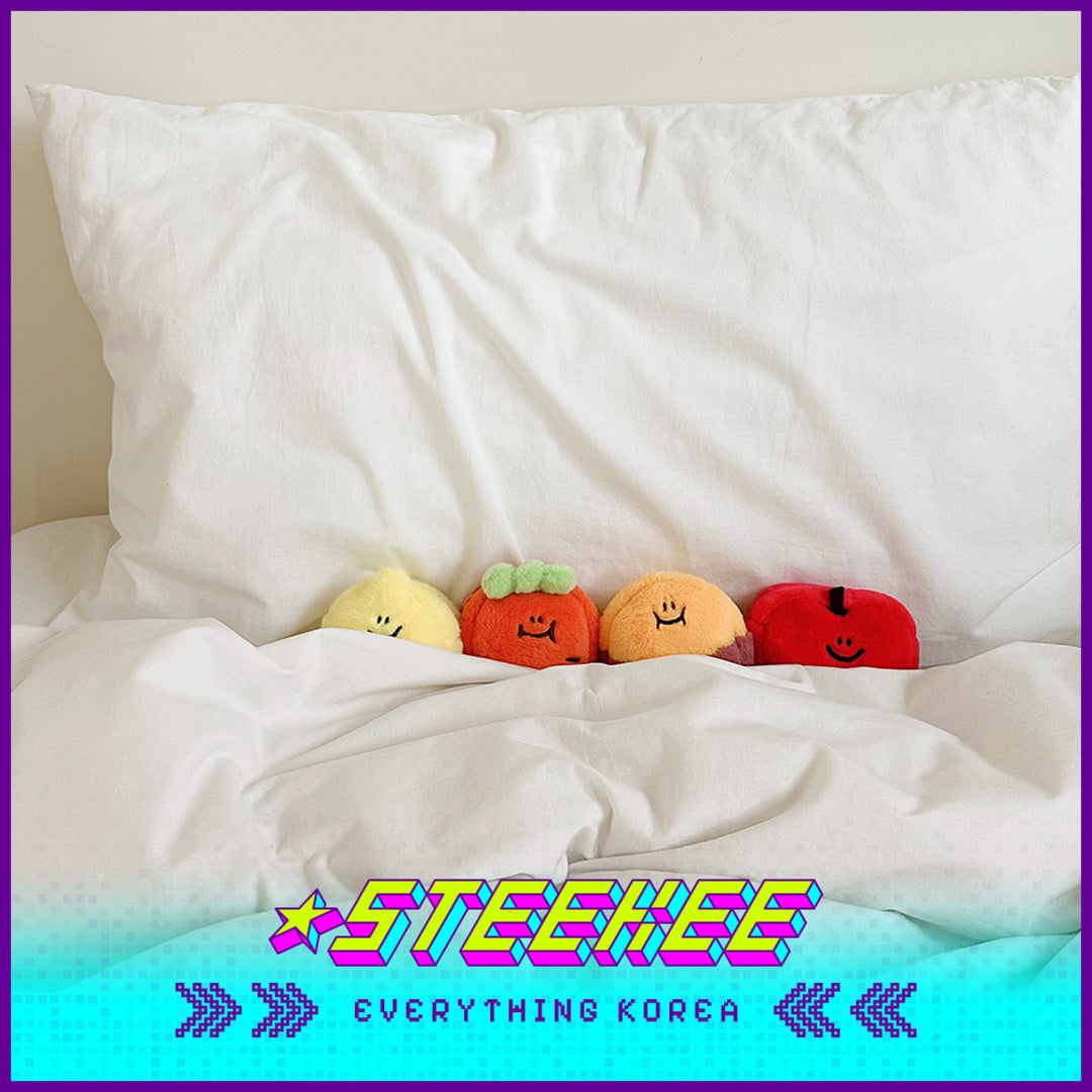 SECOND MORNING Lemon Sweet Potato Carrot Apple Plush Mini Storage Bag by Steekee Korea 4489