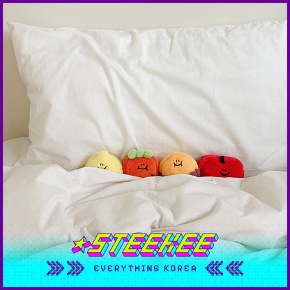 SECOND MORNING Lemon Sweet Potato Carrot Apple Plush Mini Storage Bag by Steekee Korea 4489