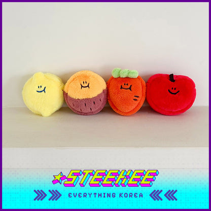 SECOND MORNING Lemon Sweet Potato Carrot Apple Plush Mini Storage Bag by Steekee Korea 4489