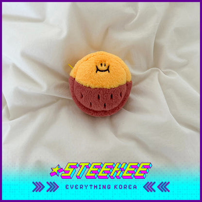 SECOND MORNING Lemon Sweet Potato Carrot Apple Plush Mini Storage Bag by Steekee Korea 4489