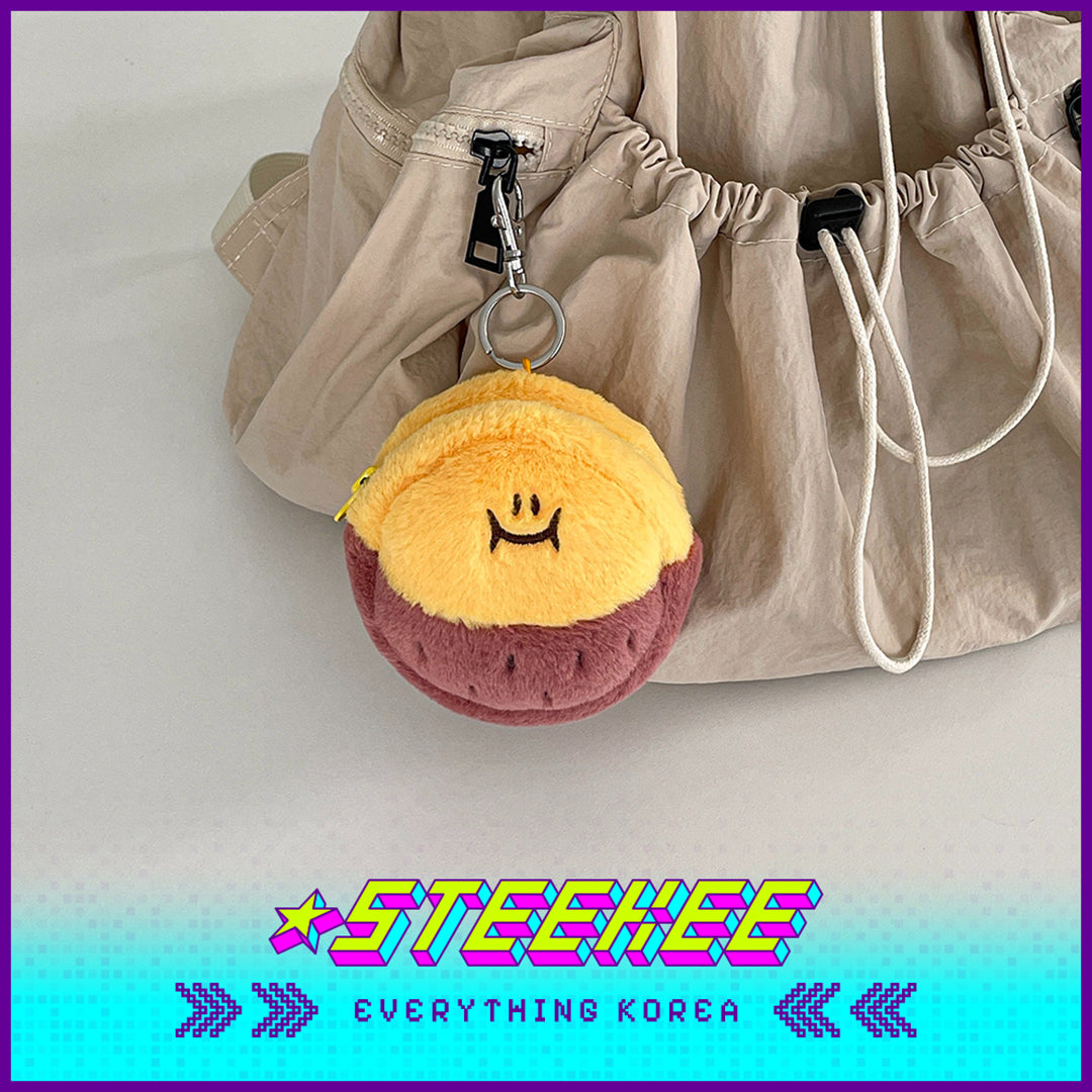 SECOND MORNING Lemon Sweet Potato Carrot Apple Plush Mini Storage Bag by Steekee Korea 4489