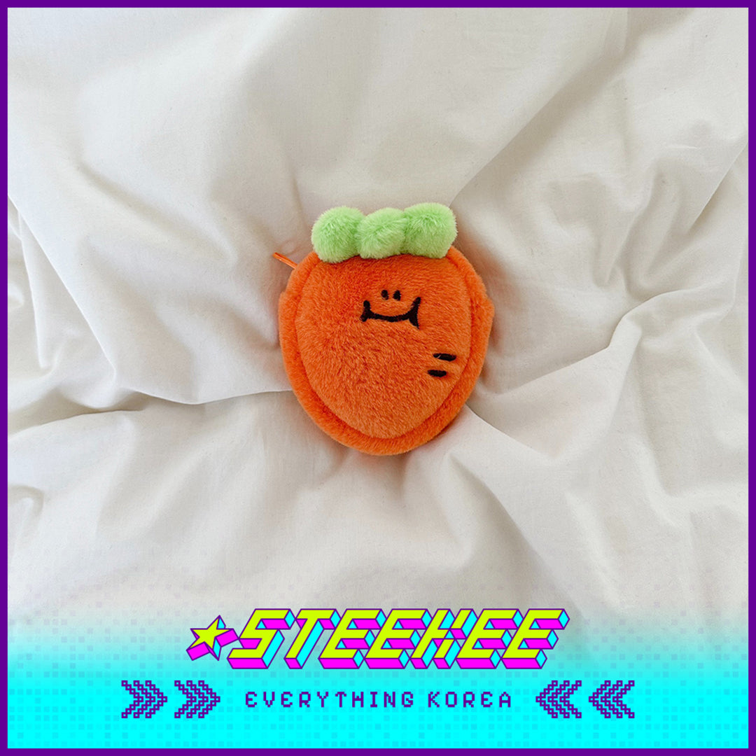 SECOND MORNING Lemon Sweet Potato Carrot Apple Plush Mini Storage Bag by Steekee Korea 4489