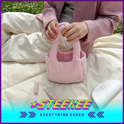 SECOND MORNING Pure Cotton Soft Fluffy Mini Bag by Steekee Korea 4490