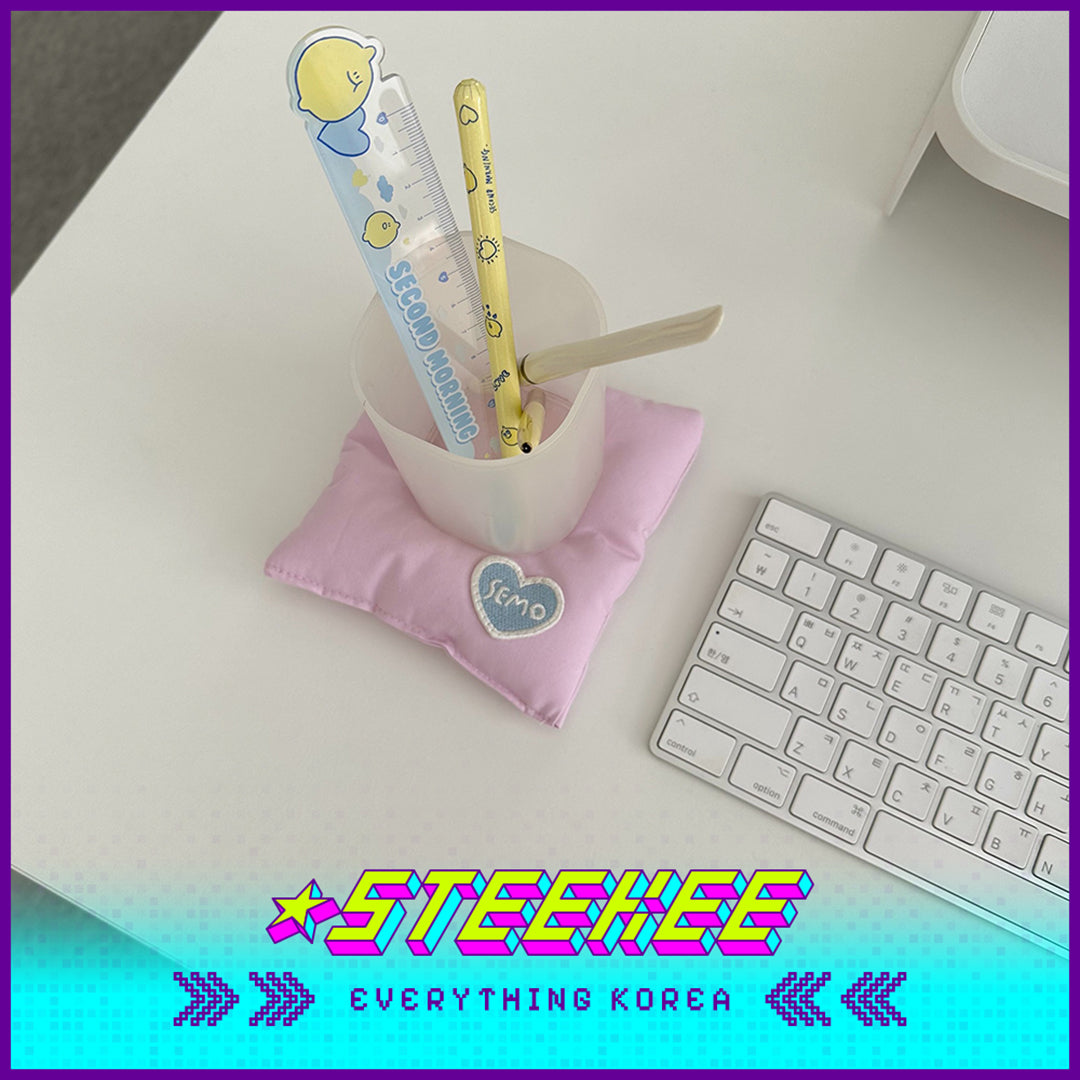 SECOND MORNING Pure Cotton Cloud Fluffy Insulated Coaster, Shiny Korea 4491