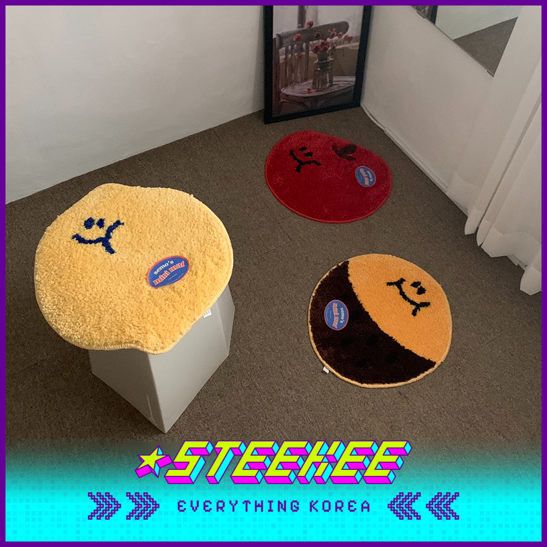 SECOND MORNING Apple Lemon Sweet Potato Soft Plush Floor Mat by Steekee Korea 4492
