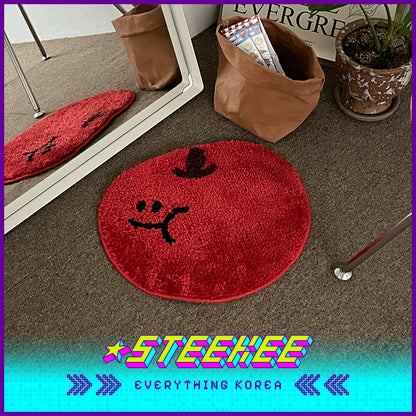 SECOND MORNING Apple Lemon Sweet Potato Soft Plush Floor Mat by Steekee Korea 4492