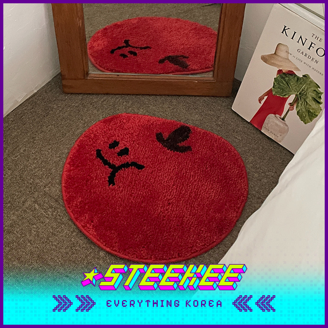 SECOND MORNING Apple Lemon Sweet Potato Soft Plush Floor Mat by Steekee Korea 4492
