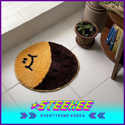 SECOND MORNING Apple Lemon Sweet Potato Soft Plush Floor Mat by Steekee Korea 4492