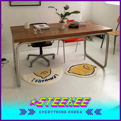 SECOND MORNING Lemon Plush Soft Floor Mat by Steekee Korea 4494