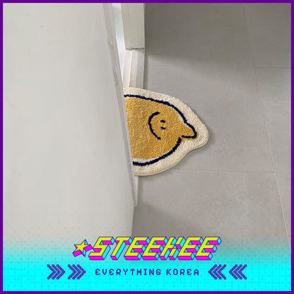 SECOND MORNING Lemon Plush Soft Floor Mat by Steekee Korea 4494