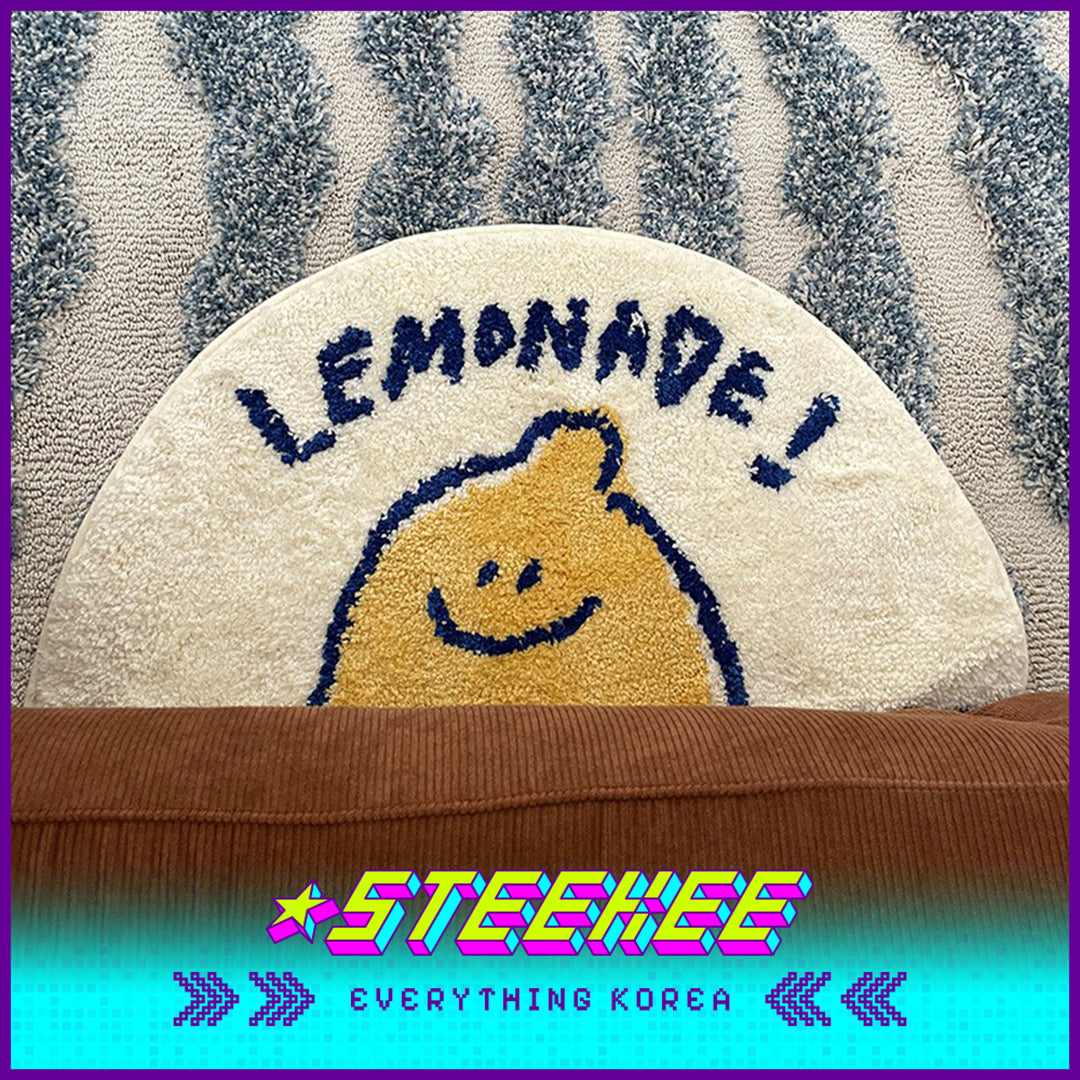 SECOND MORNING Lemon Plush Soft Floor Mat by Steekee Korea 4494