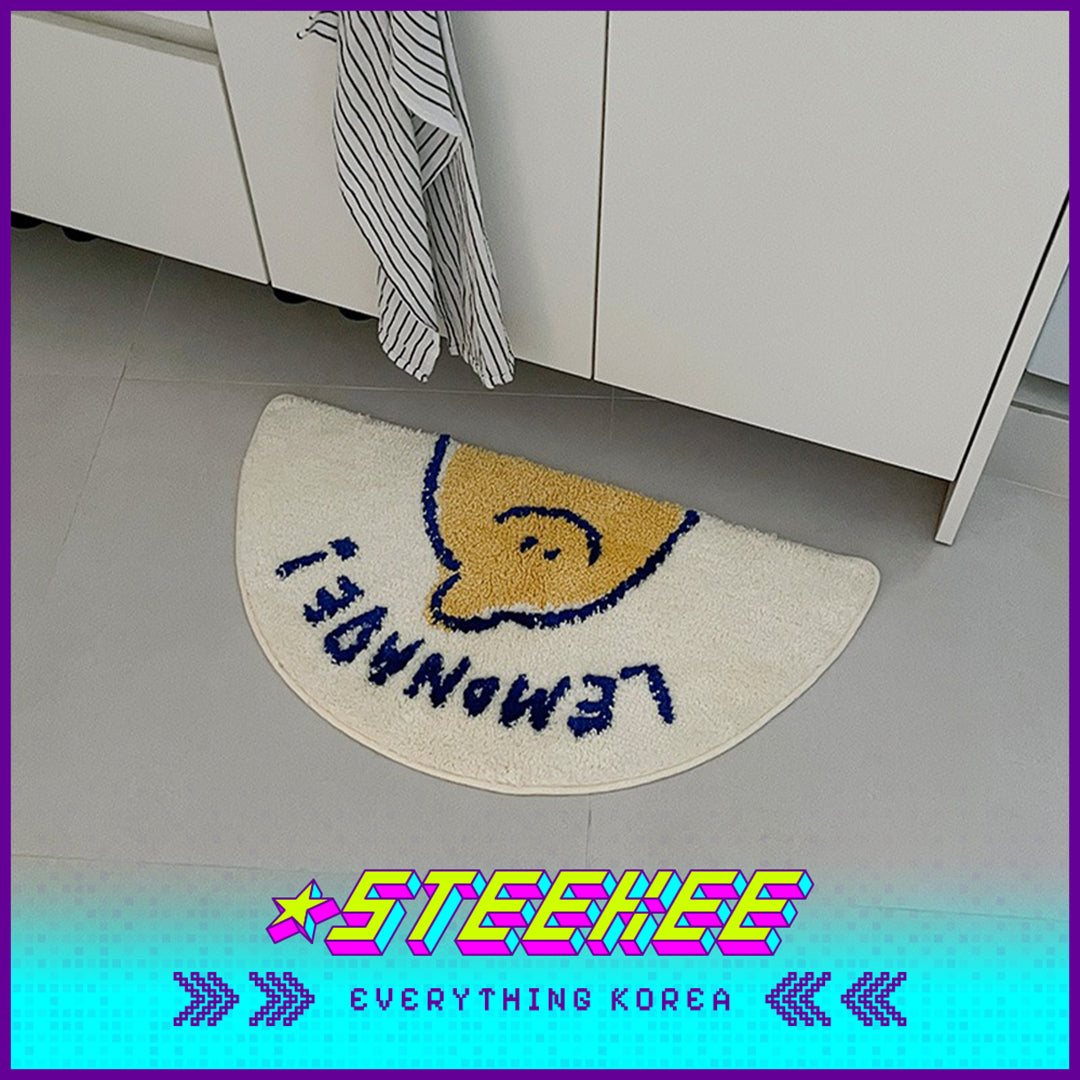 SECOND MORNING Lemon Plush Soft Floor Mat by Steekee Korea 4494