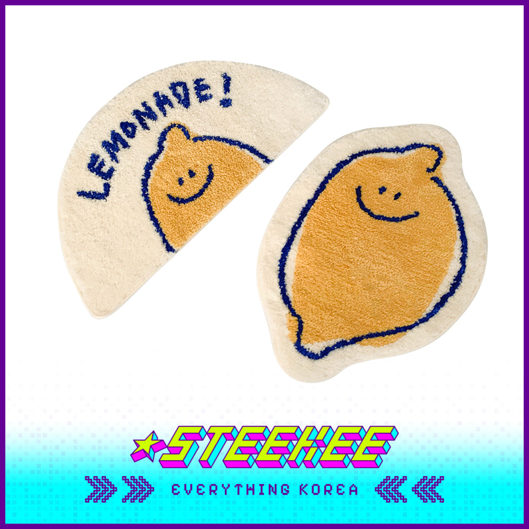 SECOND MORNING Lemon Plush Soft Floor Mat by Steekee Korea 4494