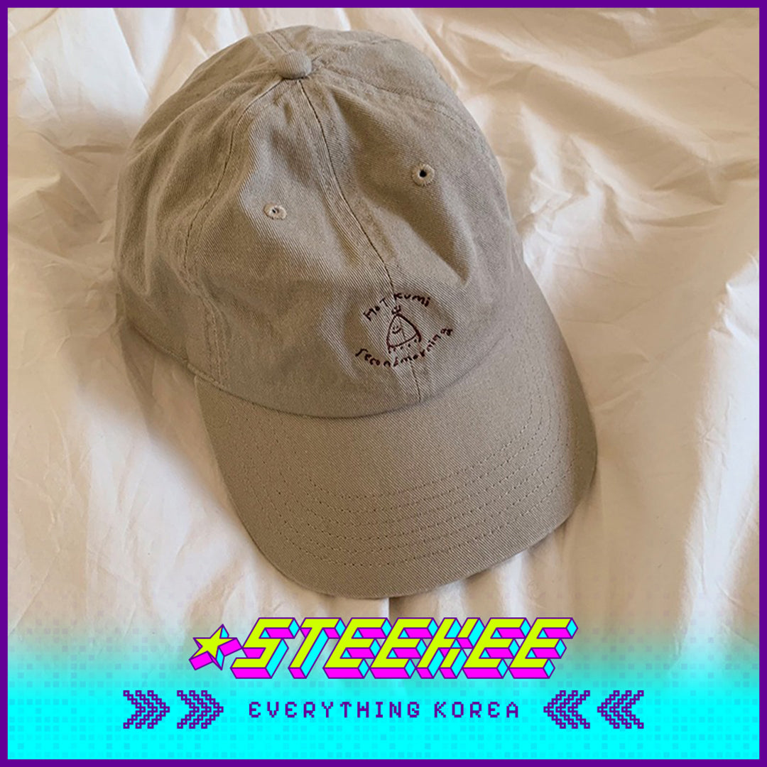 SECOND MORNING Lemony Kumi Minimalist Embroidered Sun Visor Baseball Cap by Steekee Korean 4498