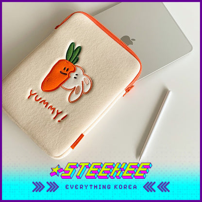 SECOND MORNING Carrot Tablet Laptop Case by Steekee Korea 4499