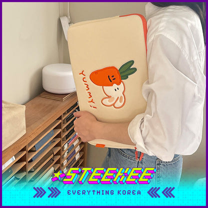 SECOND MORNING Carrot Tablet Laptop Case by Steekee Korea 4499