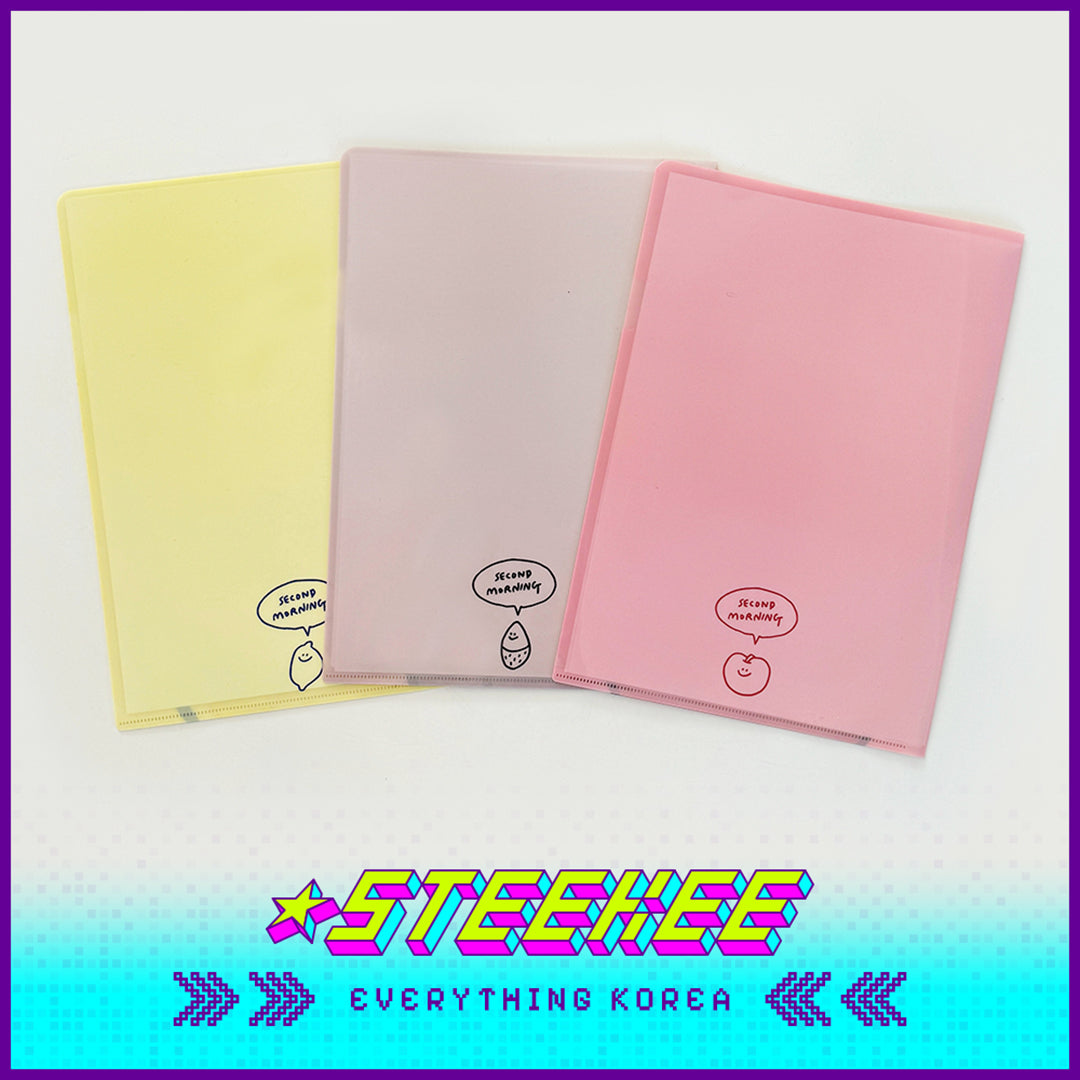 SECOND MORNING Lemony Kumi Apple A4 Exam Paper and Document Storage Folder by Steekee Korea 4502
