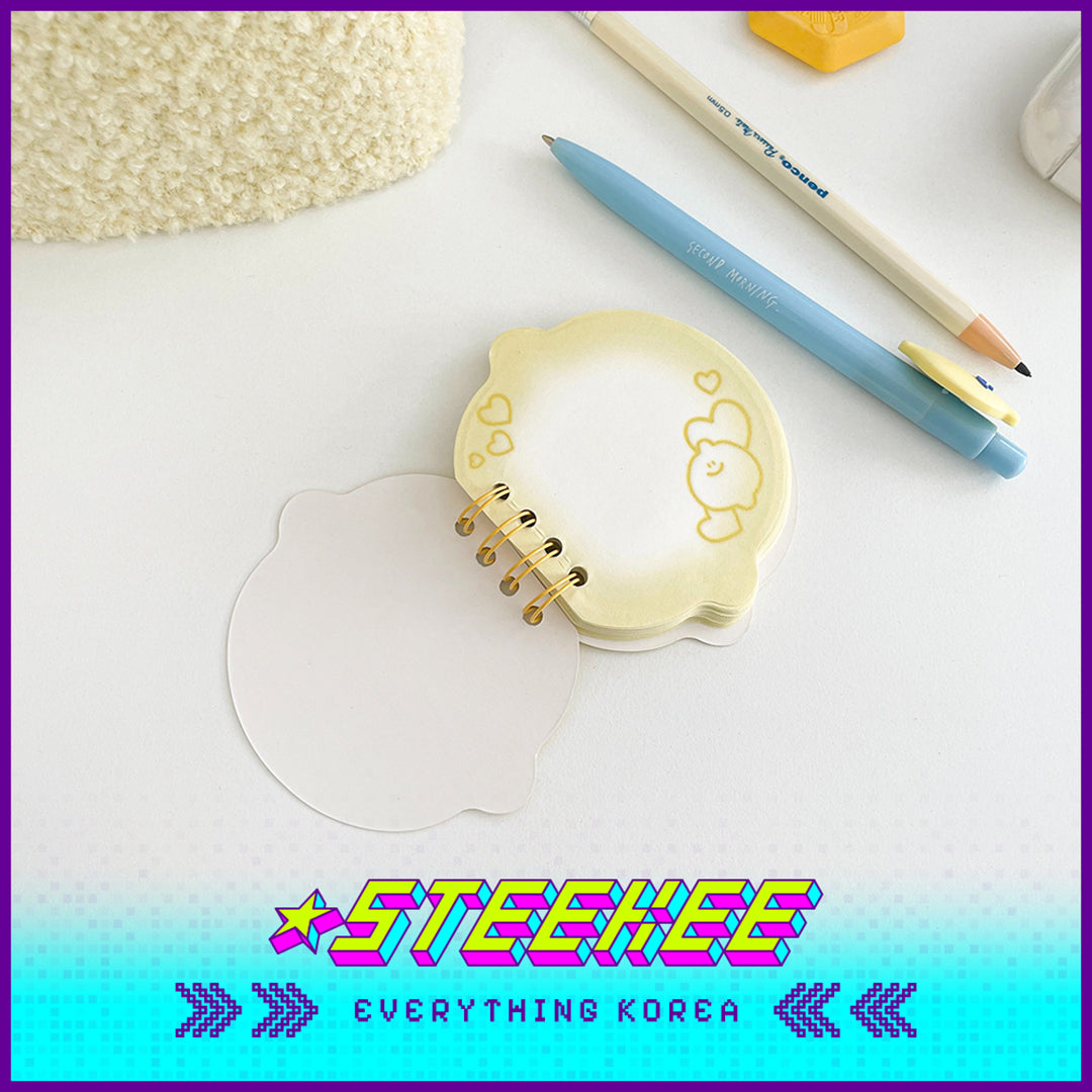 SECOND MORNING Lemony Kumi Apple Shaped Mini Notebook Set by Steekee Korea 4503