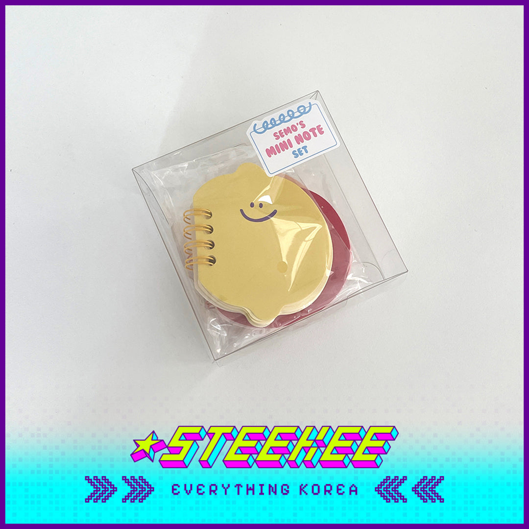 SECOND MORNING Lemony Kumi Apple Shaped Mini Notebook Set by Steekee Korea 4503