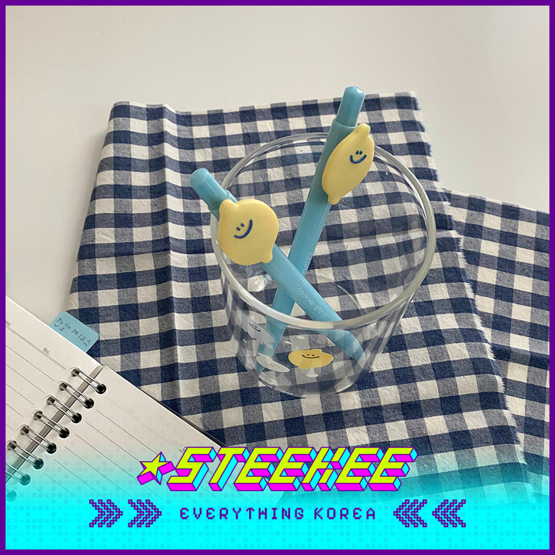 SECOND MORNING Lemony Kumi Apple 0.7mm Black Click-On Ballpoint Pen by Steekee Korea 4504