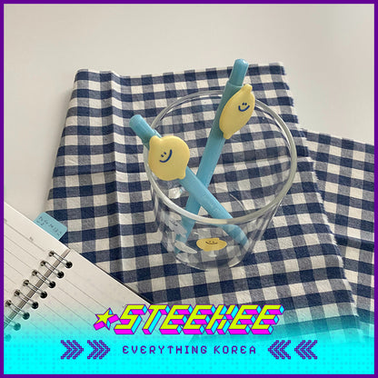 SECOND MORNING Lemony Kumi Apple 0.7mm Black Click-On Ballpoint Pen by Steekee Korea 4504