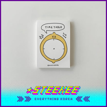 SECOND MORNING Cute Lemon Series Sticky Notes Memo Pad Set of 100 by Steekee Korean 4506