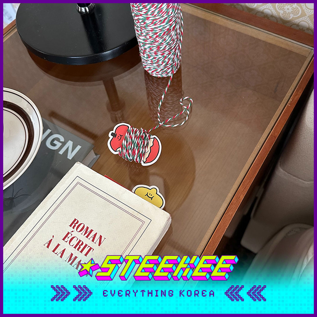 SECOND MORNING Lemony Apple Carrot Index Paginated Bookmark Set by Steekee Korea 4507