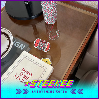 SECOND MORNING Lemony Apple Carrot Index Paginated Bookmark Set by Steekee Korea 4507