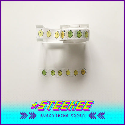 SECOND MORNING Lemony Kumi Apple Journal Decorative Collage Masking Tape by Steekee Korean 4508