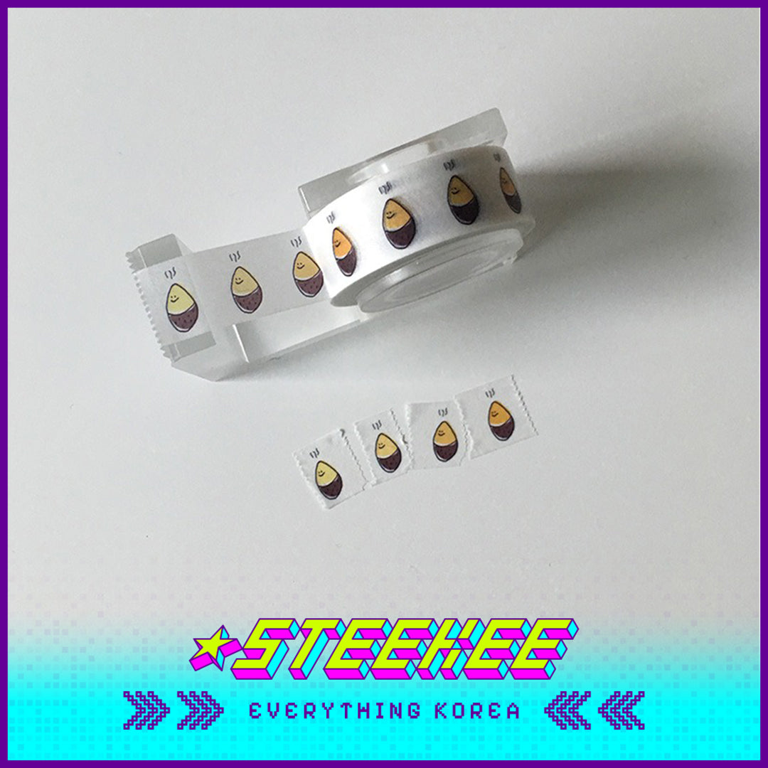 SECOND MORNING Lemony Kumi Apple Journal Decorative Collage Masking Tape by Steekee Korean 4508