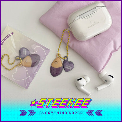 SECOND MORNING Lemony Apple Kumi PVC Keychain Pendant Soft Key Ring by Steekee Korea 4512