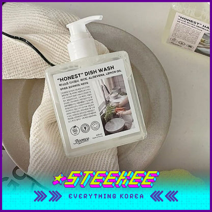 Boonco Vegan Coconut Fruit Vegetable Mild Safe Gentle Dish Wash 400ml Set of 2 by Steekee Korea 4542