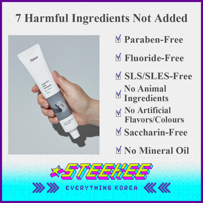 Boonco Vegan Coconut Natural Mint Fresh Fluoride-Free Honest Toothpaste 120g Set of 3 by Steekee Korea 4543