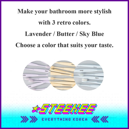 Boonco Pastel Vegan Soft Honest Toothbrush Family Set of 8 Random Colour by Steekee Korea 4544