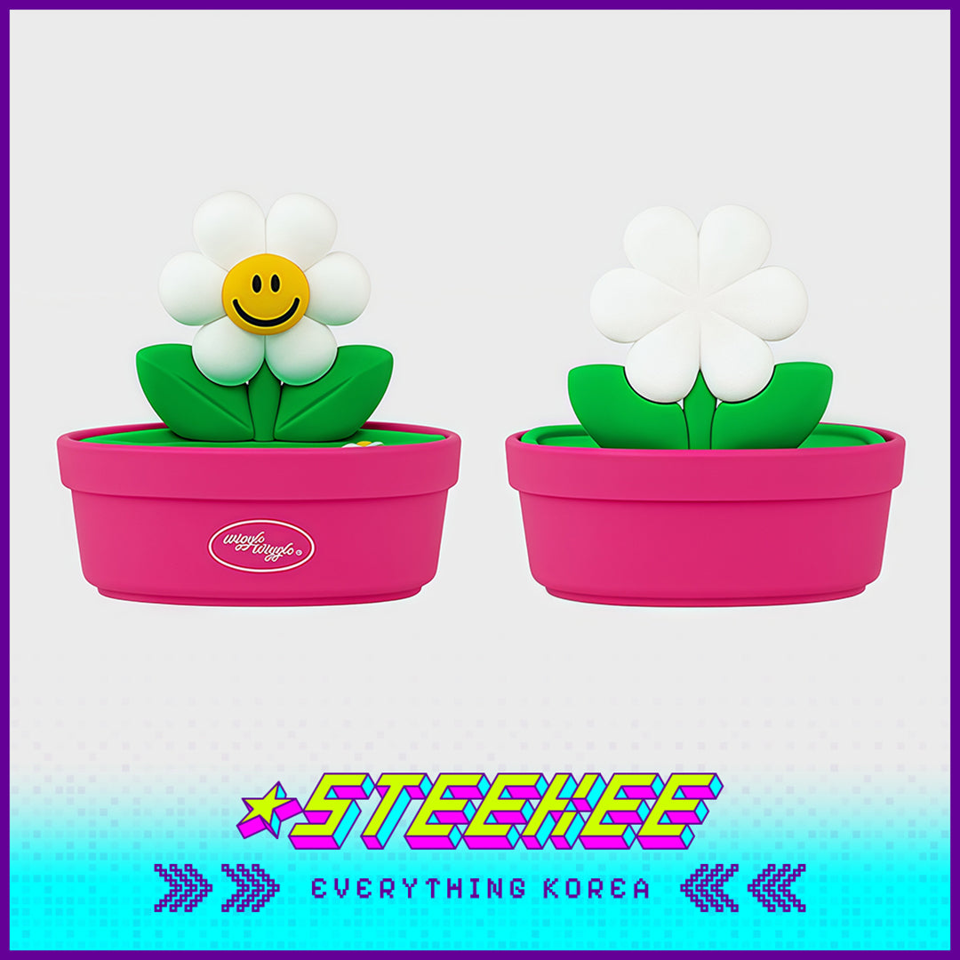 Wiggle Wiggle Smile We Love Daisy Silicone Soap Tray Home Bathroom Washbasin Soap Drain Box by Steekee Korea 4451